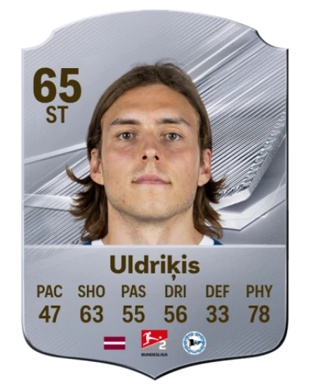 Uldriķis 65 Silver ST FC 27 card