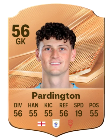 Pardington 56 Bronze GK FC 27 card