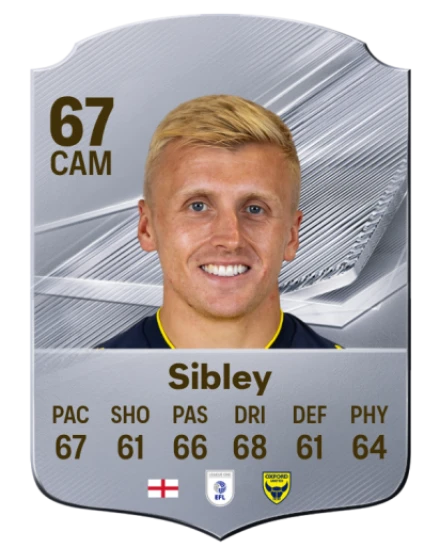 Sibley 67 Silver CAM FC 27 card