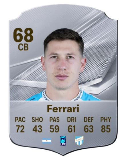 Ferrari 68 Common CB FC 26 card