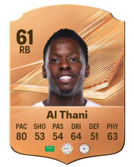 Al Thani 61 Bronze RB FC 27 card