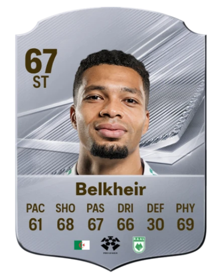 Belkheir 67 Silver ST FC 27 card