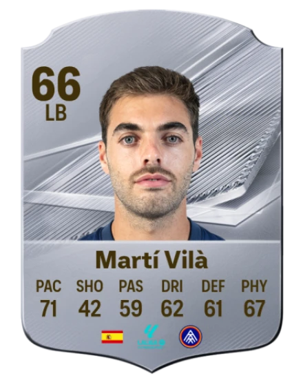 Martí Vilà 66 Silver LB FC 27 card