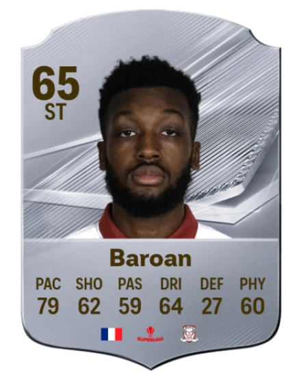 Baroan 65 Silver ST FC 27 card