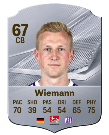 Wiemann 67 Common CB FC 26 card