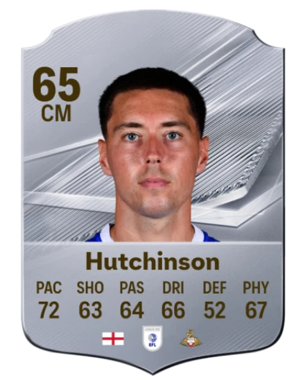Hutchinson 65 Common CM FC 26 card