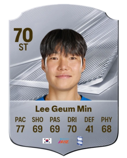 Lee Geum Min 70 Silver ST FC 27 card