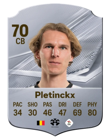 Pletinckx 70 Common CB FC 26 card