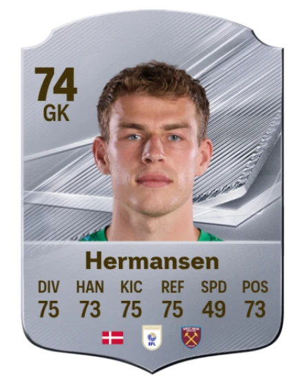 Hermansen 74 Common GK FC 26 card