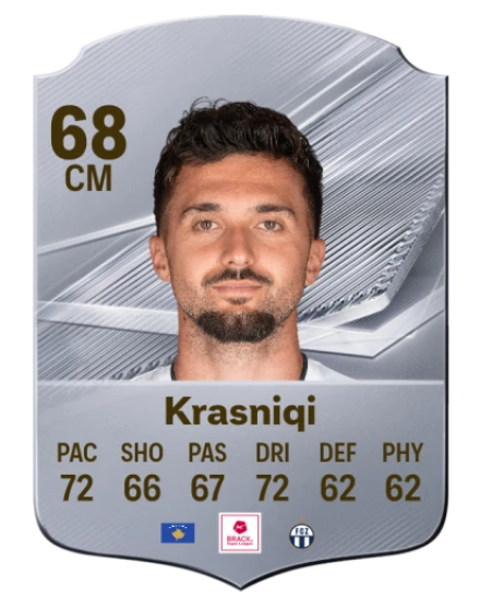 Krasniqi 68 Common CM FC 26 card