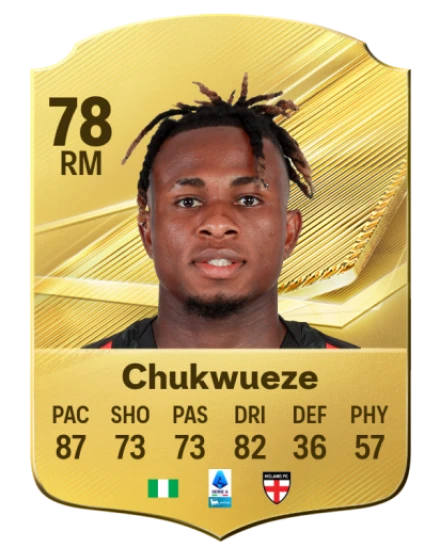 Chukwueze 78 Common RM FC 26 card