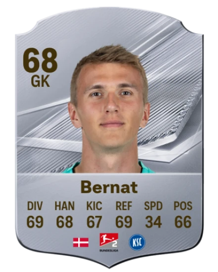 Bernat 68 Common GK FC 26 card