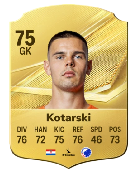 Kotarski 75 Rare GK FC 26 card