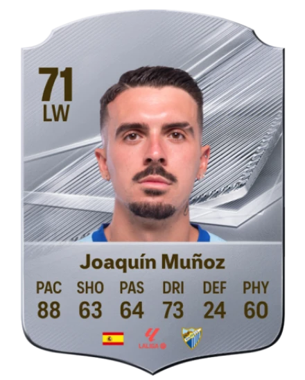 Joaquín Muñoz 71 Common LW FC 26 card