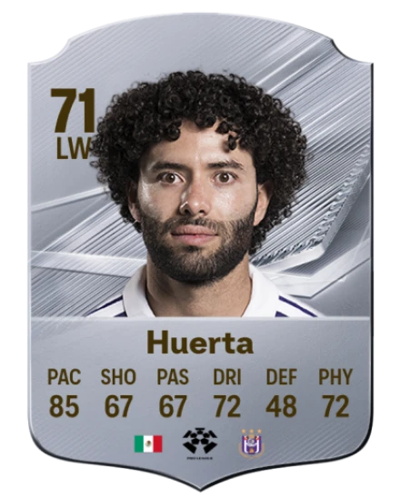 Huerta 71 Silver LW FC 27 card