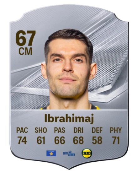 Ibrahimaj 67 Silver CM FC 27 card