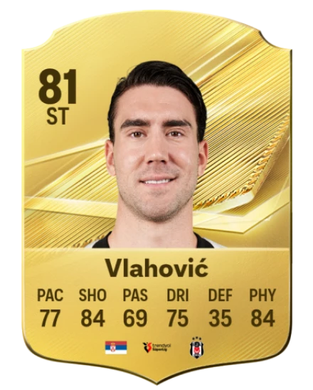 Vlahović 81 Common ST FC 26 card