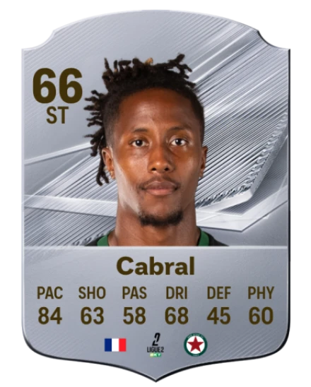 Cabral 66 Silver ST FC 27 card