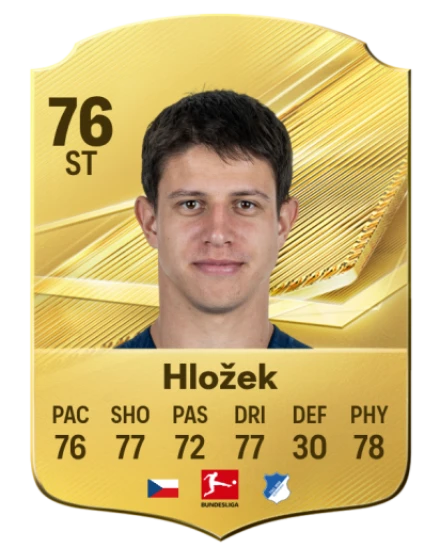 Hložek 76 Gold ST FC 27 card
