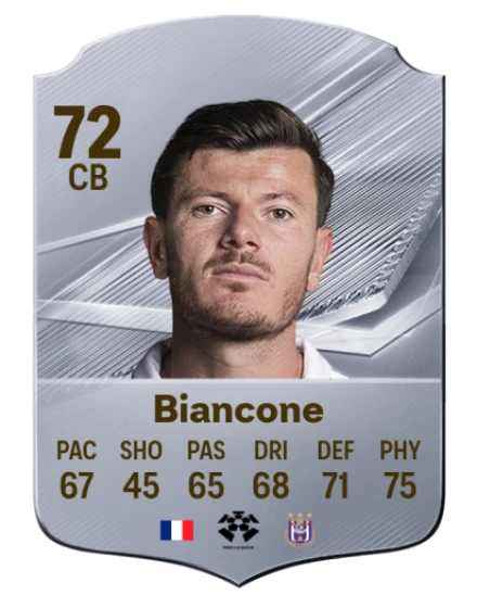 Biancone 72 Common CB FC 26 card