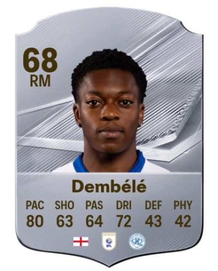 Dembélé 68 Silver RM FC 27 card