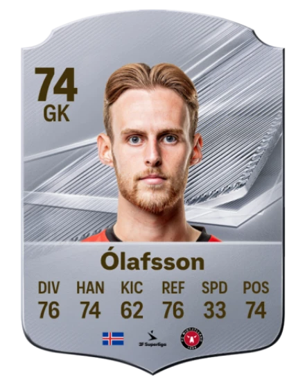 Ólafsson 74 Common GK FC 26 card
