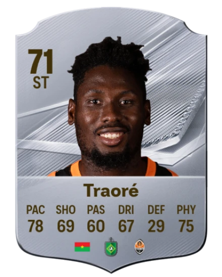 Traoré 71 Silver ST FC 27 card