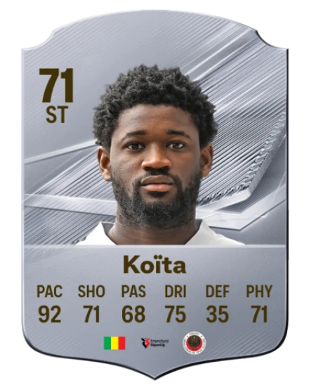 Koïta 71 Common ST FC 26 card