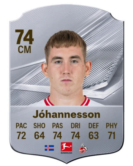 Jóhannesson 74 Common CM FC 26 card
