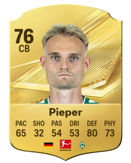 Pieper 76 Common CB FC 26 card