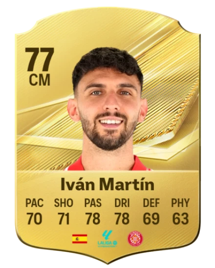 Iván Martín 77 Common CM FC 26 card