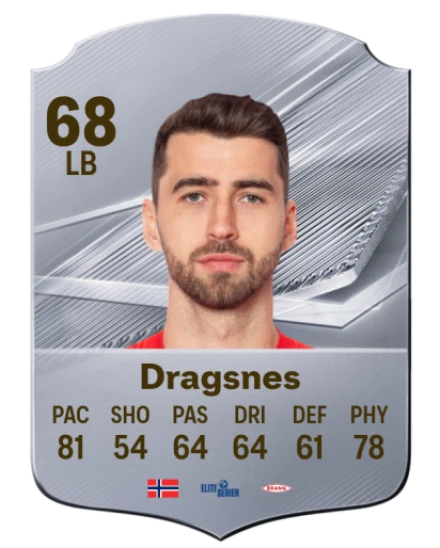 Dragsnes 68 Common LB FC 26 card