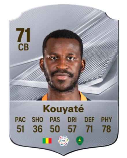 Kouyaté 71 Common CB FC 26 card
