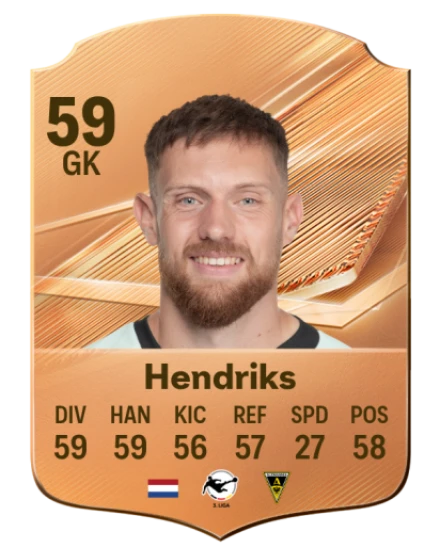 Hendriks 59 Bronze GK FC 27 card