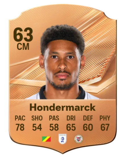 Hondermarck 63 Common CM FC 26 card