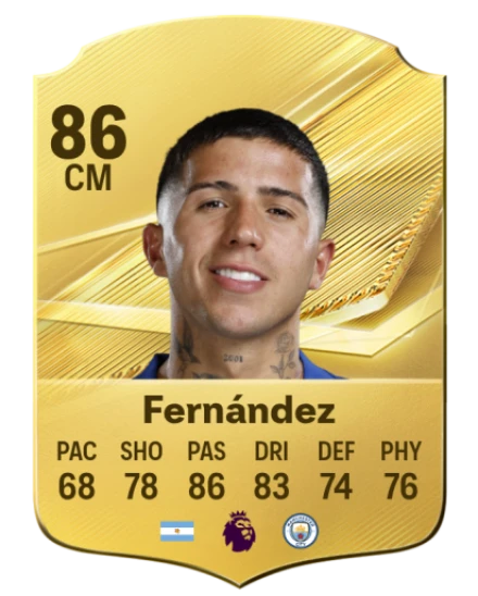 Fernández 86 Rare CM FC 26 card