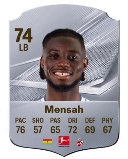 Mensah 74 Common LB FC 26 card