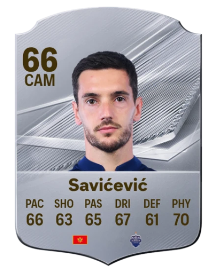 Savićević 66 Common CAM FC 26 card