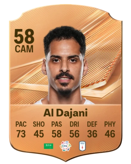 Al Dajani 58 Bronze CAM FC 27 card