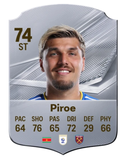 Piroe 74 Common ST FC 26 card