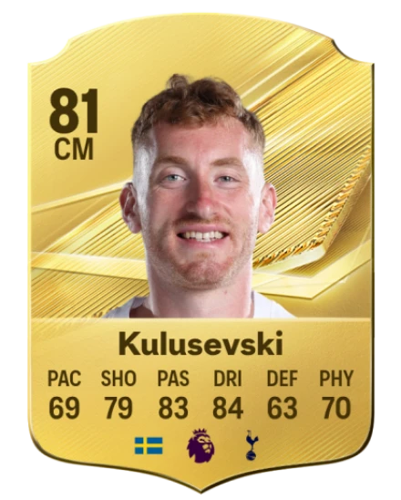 Kulusevski 81 Common CM FC 26 card