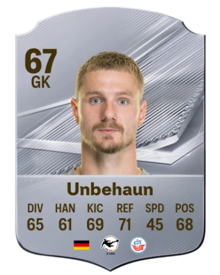 Unbehaun 67 Common GK FC 26 card