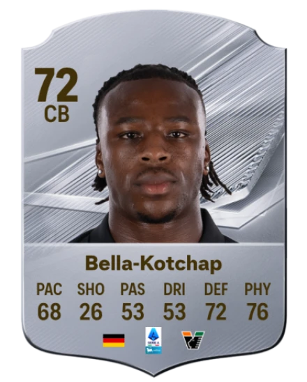 Bella-Kotchap 72 Silver CB FC 27 card