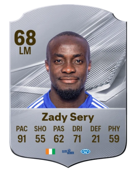 Zady Sery 68 Common LM FC 26 card