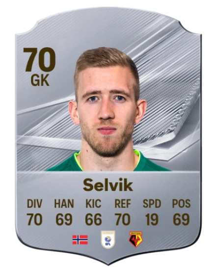 Selvik 70 Silver GK FC 27 card