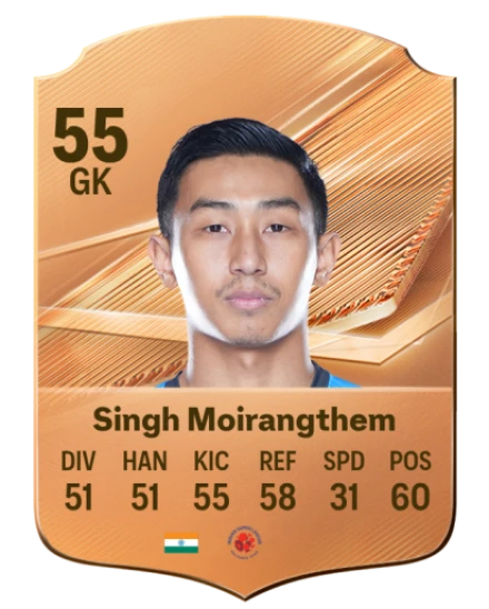 Singh Moirangthem 55 Rare GK FC 26 card