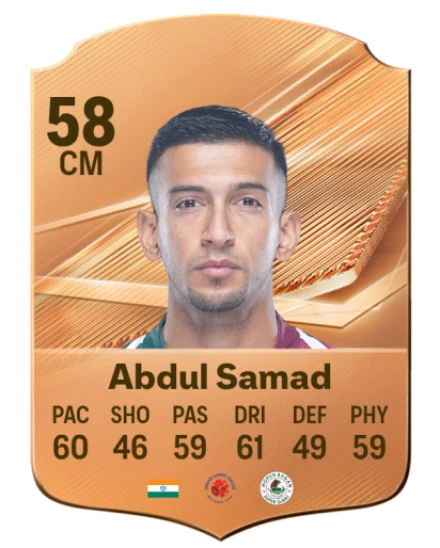 Abdul Samad 58 Common CM FC 26 card