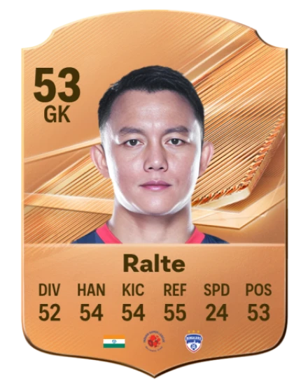 Ralte 53 Bronze GK FC 27 card