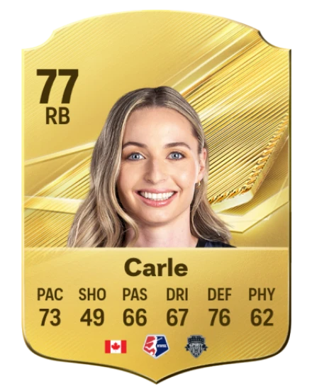 Carle 77 Gold RB FC 27 card