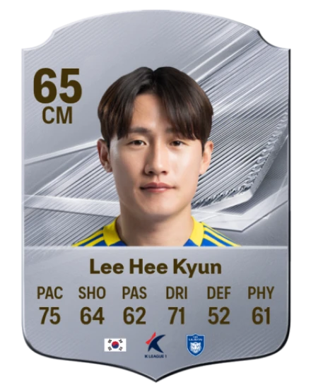 Lee Hee Kyun 65 Silver CM FC 27 card